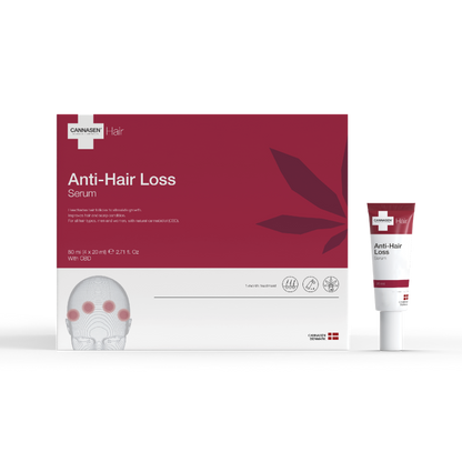 Cannasen CBD Hårserum mot håravfall – 4 x 20 ml serumtuber 