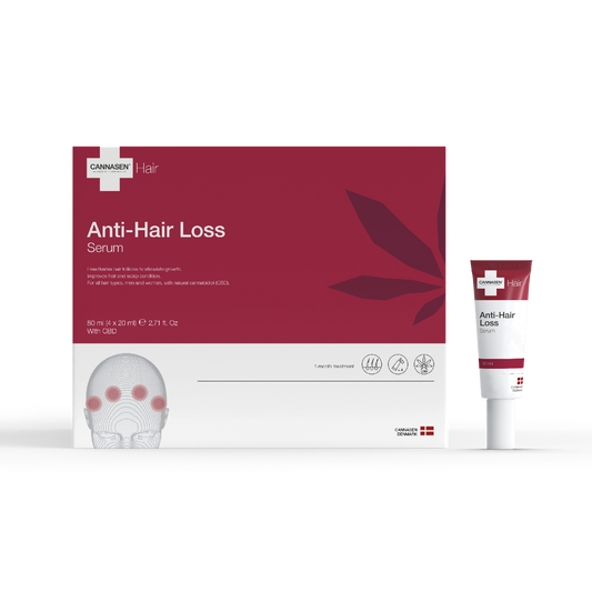 Cannasen CBD Hårserum mot håravfall – 4 x 20 ml serumtuber 