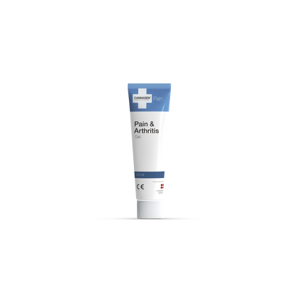 Cannasen CBD Artritgel tub med skugga – lindrar ledinflammation