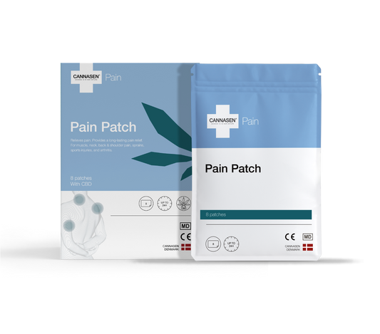 Cannasen CBD Smärtplåster 8-pack riktat mot smärtan