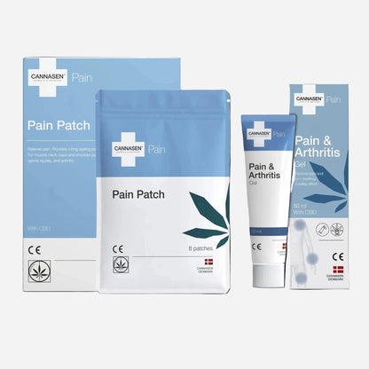 Cannasen Smärtpaket – Smärtplåster + Artritgel