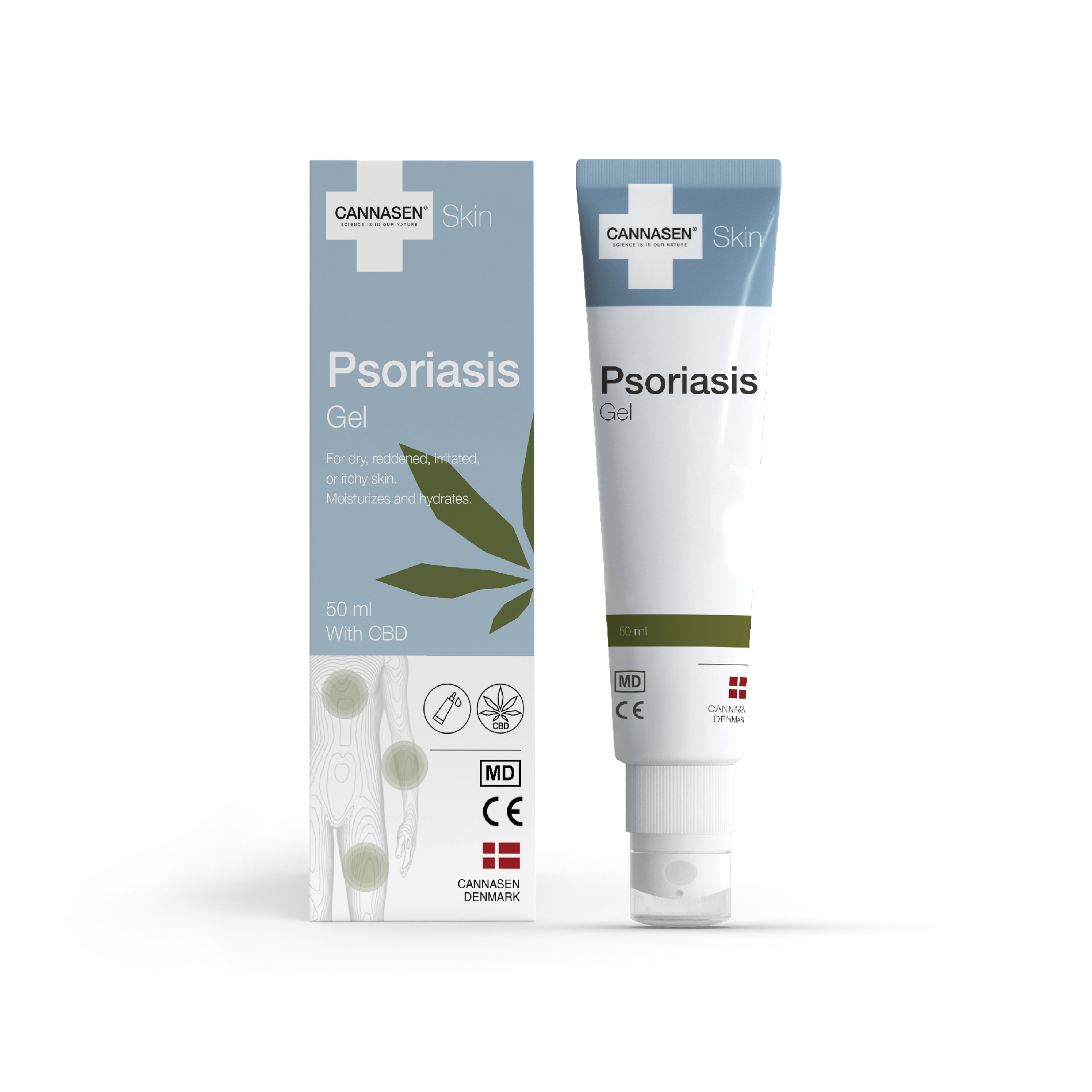 Cannasen CBD Psoriasis Gel 50 ml – lindrar klåda och rodnad
