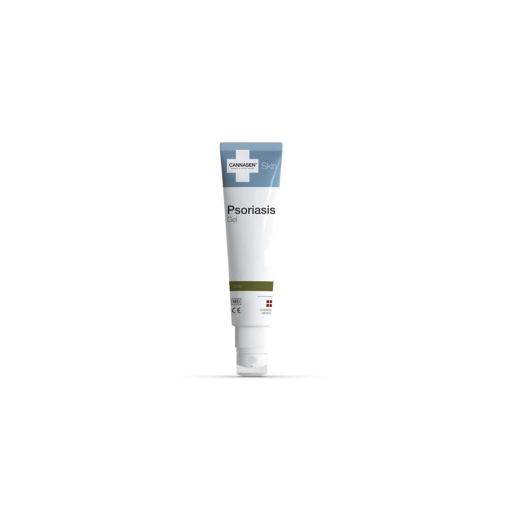 Cannasen CBD Psoriasis Gel tub – naturlig hudvård mot psoriasis